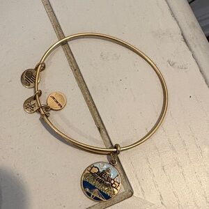 Alex and Ani Gold Bracelet with Charleston charm